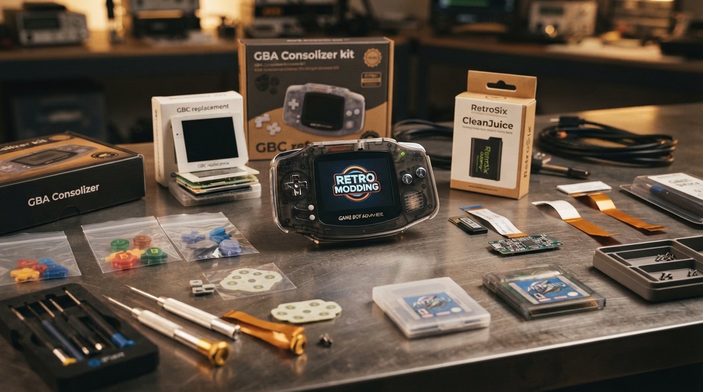 Carcaça completa para DS Lite com botões e vidro do ecrã, kit de substituição